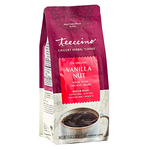 Teeccino Chicory Coffee Alternative - Vanilla Nut - Ground Herba