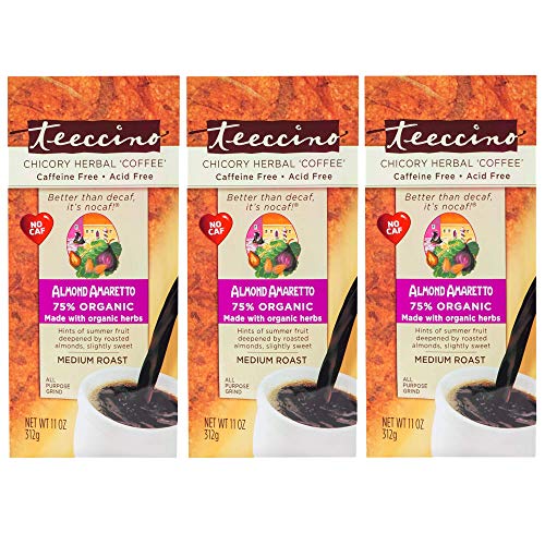 Teeccino Chicory Coffee Alternative – Almond Amaretto – Herbal C