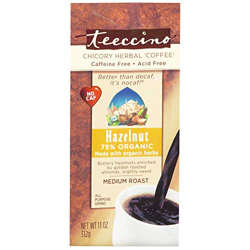 Teeccino Chicory Coffee Alternative – Hazelnut - Herbal Coffee |