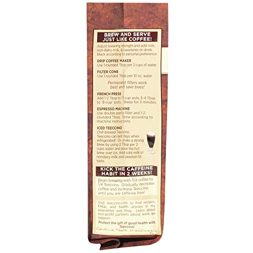 Teeccino Chicory Coffee Alternative – Hazelnut - Herbal Coffee |