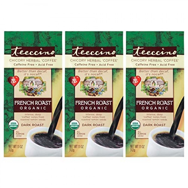 Teeccino Chicory Coffee Alternative – Organic French Roast – Her