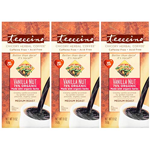 Teeccino Chicory Coffee Alternative – Vanilla Nut – Herbal Coffe