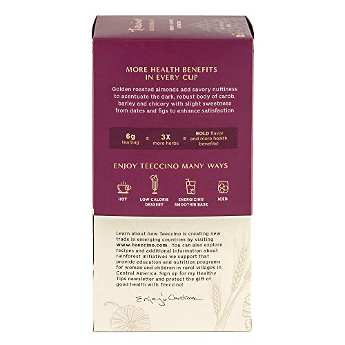 Teeccino Chocolate Lover’s Tea Variety Pack – Dark chocolate, Ch...