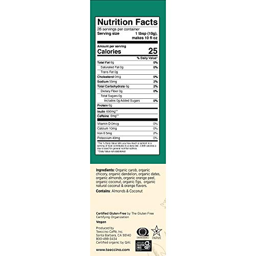 Teeccino Coffee Alternative – Dandelion Coconut – Detox Deliciou