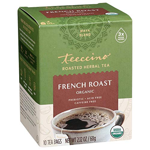 Teeccino Coffee French Roast Organic Chicory Roasted Herbal Tea,