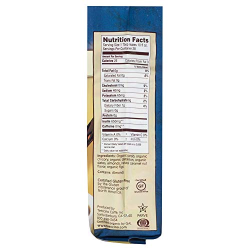 Teeccino Dandelion Herbal Coffee Alternative – Caramel Nut - Gro