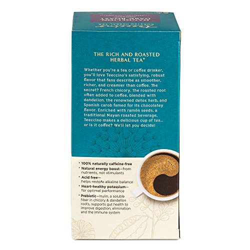 Teeccino Dandelion Tea – Dark Roast – Rich &Amp; Roasted Herbal Tea