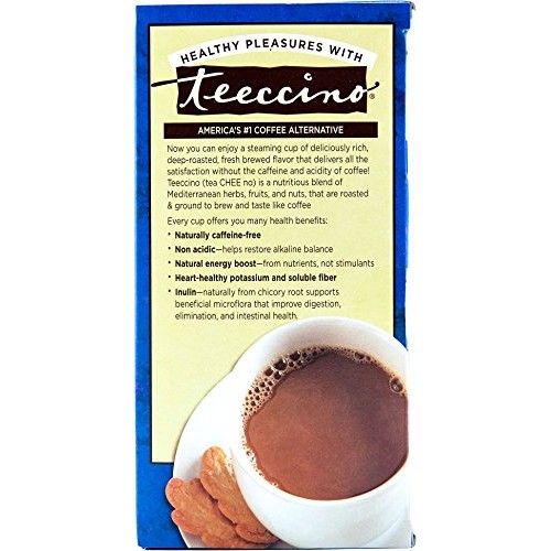 Teeccino Dandelion Tea – Caramel Nut - Roasted Herbal Tea | Orga