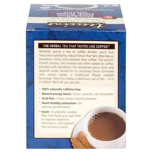 Teeccino Dandelion Tea – Dark Roast - Roasted Herbal Tea | Organ
