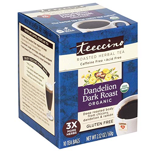 Teeccino Dandelion Tea – Dark Roast - Roasted Herbal Tea | Organ