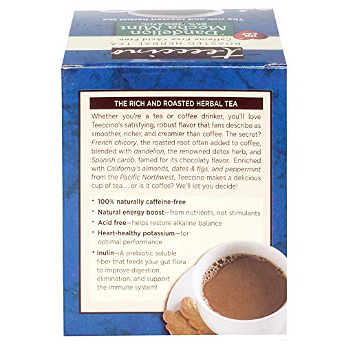 Teeccino Dandelion Tea – Mocha Mint - Coffee Alternative | Herba