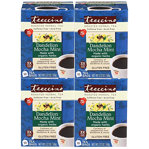 Teeccino Dandelion Tea – Mocha Mint - Coffee Alternative | Herba