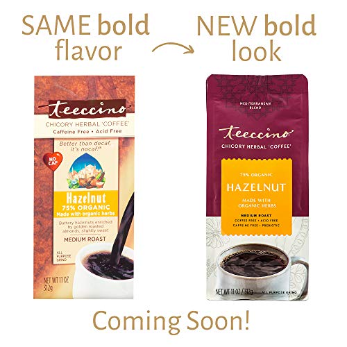 Teeccino Herbal Coffee Variety Pack - Hazelnut, Mocha And Java -