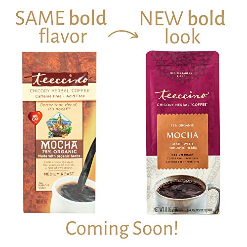 Teeccino Herbal Coffee Variety Pack - Hazelnut, Mocha And Java -