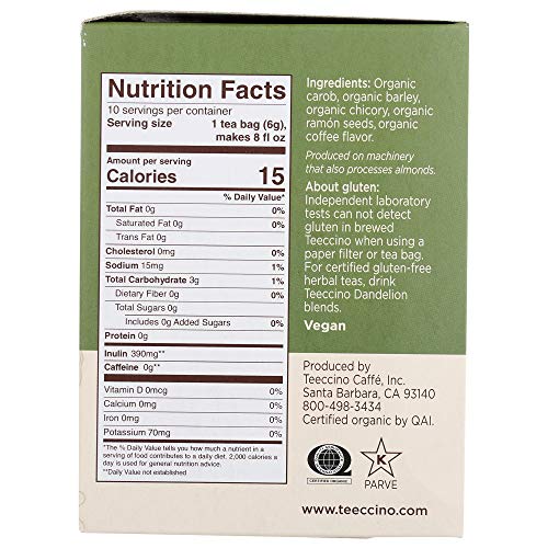 Teeccino Herbal Tea – French Roast – Rich &Amp; Roasted Herbal Tea T