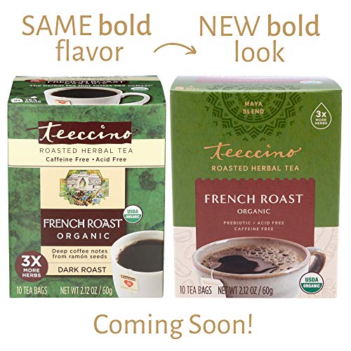 Teeccino Herbal Tea – French Roast – Rich &Amp; Roasted Herbal Tea T