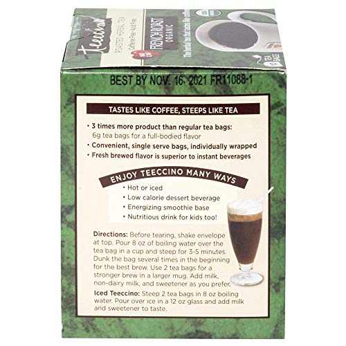 Teeccino Herbal Tea – French Roast – Roasted Chicory | Prebiotic