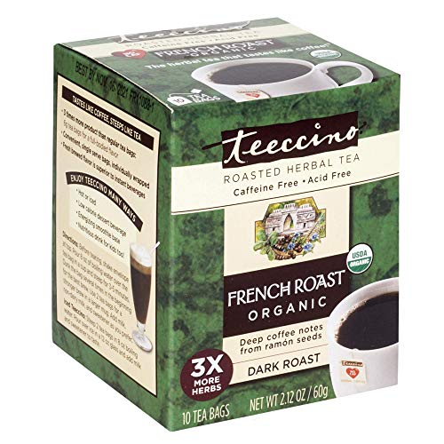 Teeccino Herbal Tea – French Roast – Roasted Chicory | Prebiotic