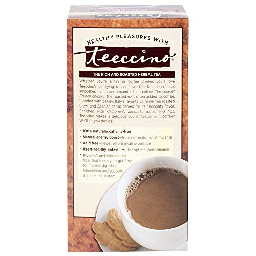 Teeccino Herbal Tea - Hazelnut - Organic Roasted Chicory Root, C
