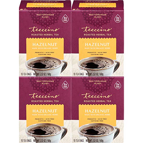 Teeccino Herbal Tea – Hazelnut – Rich &Amp; Roasted Herbal Tea That’