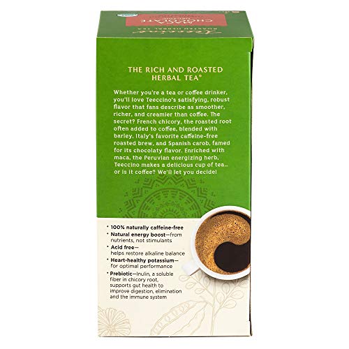 Teeccino Herbal Tea – Maca Chocolaté – Adaptogenic Peruvian Maca