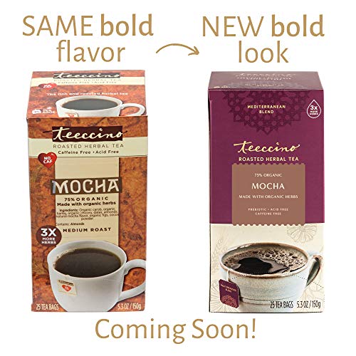 Teeccino Herbal Tea – Mocha – Rich &Amp; Roasted Herbal Tea That’S C