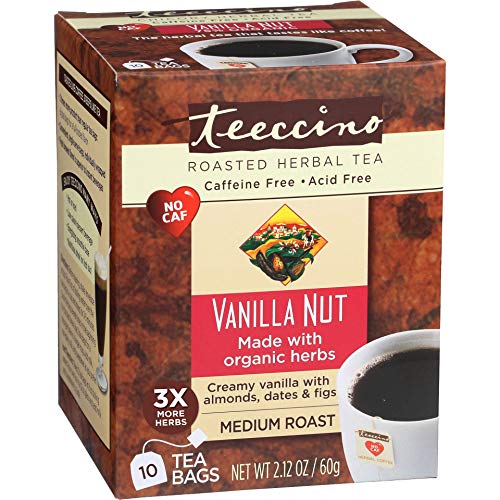 Teeccino Herbal Tea – Vanilla Nut – Roasted Chicory Tea Caffeine