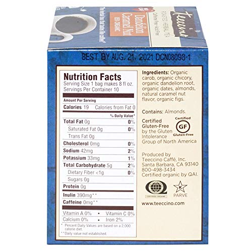Teeccino Herbal Tea Variety Pack – Dandelion Caramel Nut And Van