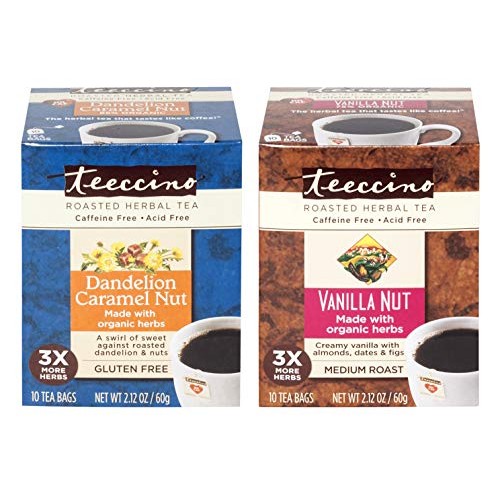 Teeccino Herbal Tea Variety Pack – Dandelion Caramel Nut And Van