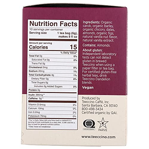 Teeccino Herbal Tea Variety Pack - Hazelnut &Amp; Vanilla Nut – Roas