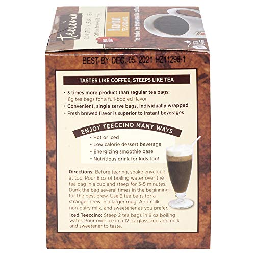 Teeccino Herbal Tea – Hazelnut – Roasted Chicory | Prebiotic | C