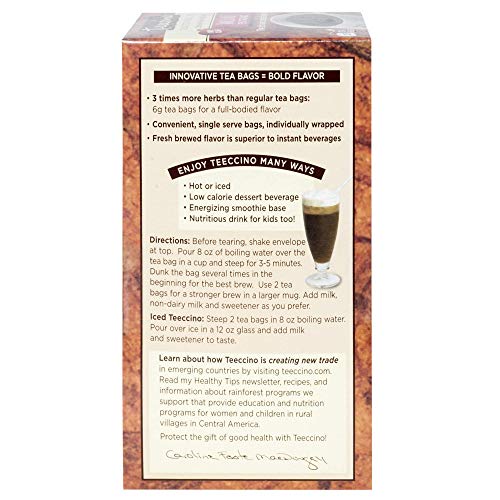 Teeccino Herbal Tea – Vanilla Nut – Roasted Chicory Tea | Caffei