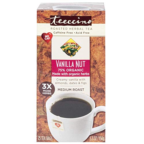 Teeccino Herbal Tea – Vanilla Nut – Roasted Chicory Tea | Caffei