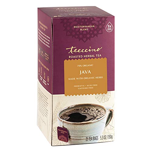Teeccino Java, Orange, Almond Amaretto Herbal Tea Variety Pack -...