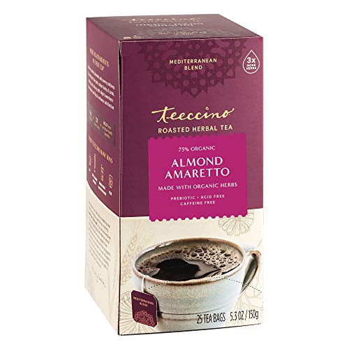 Teeccino Java, Orange, Almond Amaretto Herbal Tea Variety Pack -...