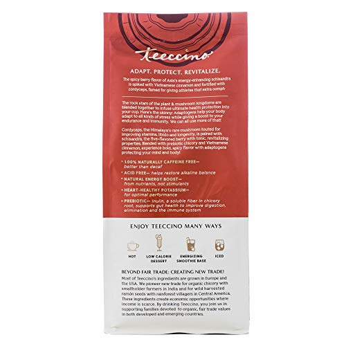 Teeccino Mushroom Adaptogen Coffee Alternative – Cordyceps Schis