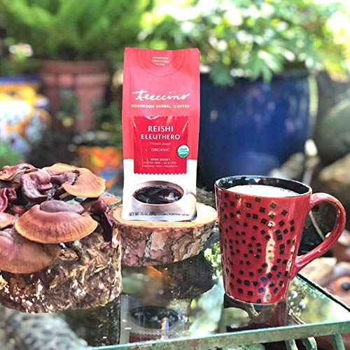 Teeccino Mushroom Adaptogen Coffee Alternative – Reishi Eleuther