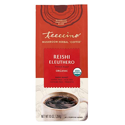 Teeccino Mushroom Adaptogen Coffee Alternative – Reishi Eleuther