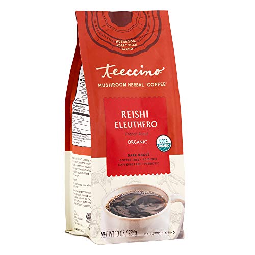 Teeccino Mushroom Adaptogen Coffee Alternative – Reishi Eleuther