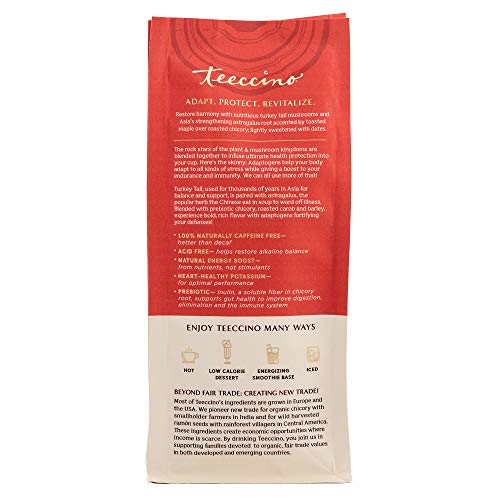 Teeccino Mushroom Adaptogen Coffee Alternative – Turkey Tail Ast