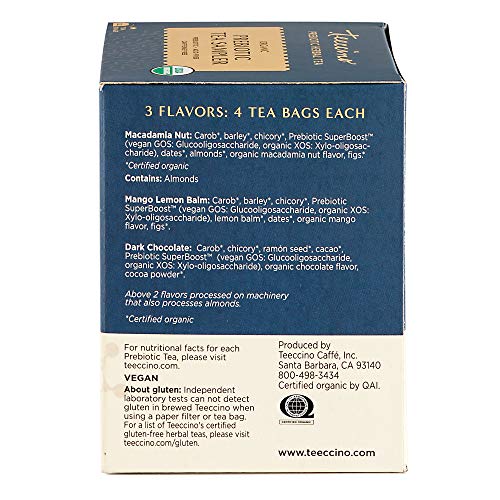 Teeccino Prebiotic Herbal Tea – Prebiotic Superboost Tea Sampler