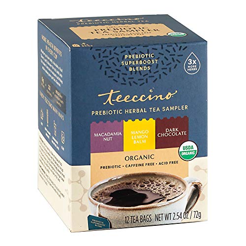Teeccino Prebiotic Herbal Tea – Prebiotic Superboost Tea Sampler