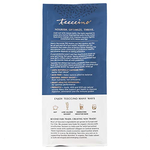Teeccino Prebiotic Superboost Coffee Alternative – Mango Lemon B