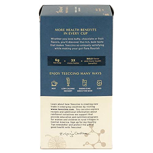 Teeccino Prebiotic Superboost Herbal Tea – Dark Chocolate – Sup