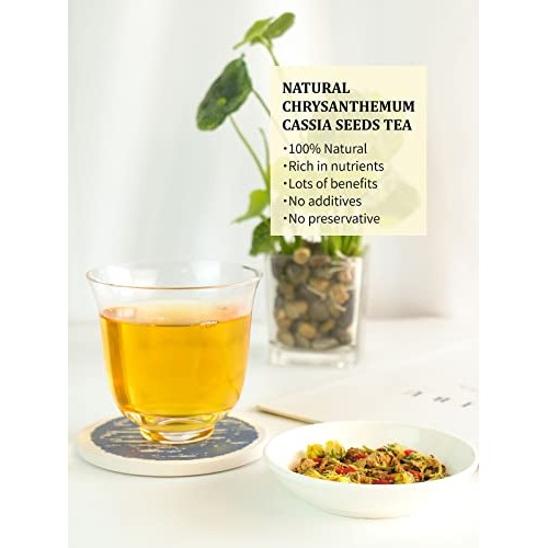 TeeLux Chrysanthemum Cassia Seeds Tea Bags, 8g/bag, Burdock Root...