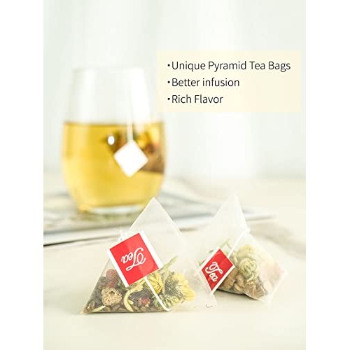 TeeLux Chrysanthemum Cassia Seeds Tea Bags, 8g/bag, Burdock Root...