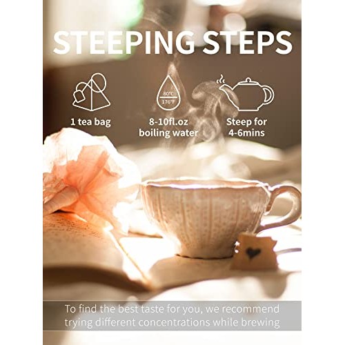 TeeLux Chrysanthemum Cassia Seeds Tea Bags, 8g/bag, Burdock Root...