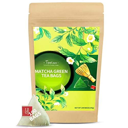 TeeLux Matcha Green Tea Bags, Classic Premium Japanese Matcha + ...