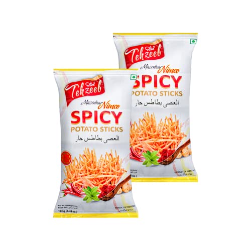 Tehzeeb Spicy Potato Sticks 180g 6.34 oz - Crunchy Fried Potat...