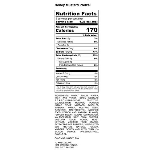 Tell City Honey Mustard Flavored Pretzel Pieces - Homestyle Crun